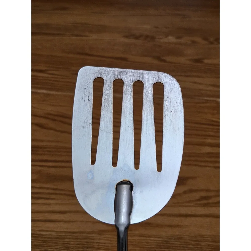 Vintage Ekco Spatula Stainless Steel Angled Slotted 13
